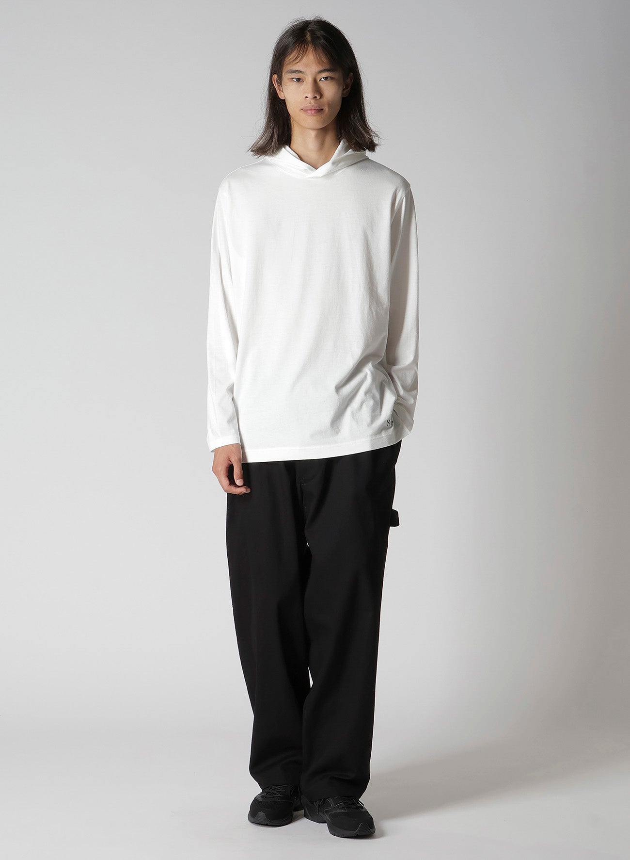 Y's for men LOGO PRINT HOODIE