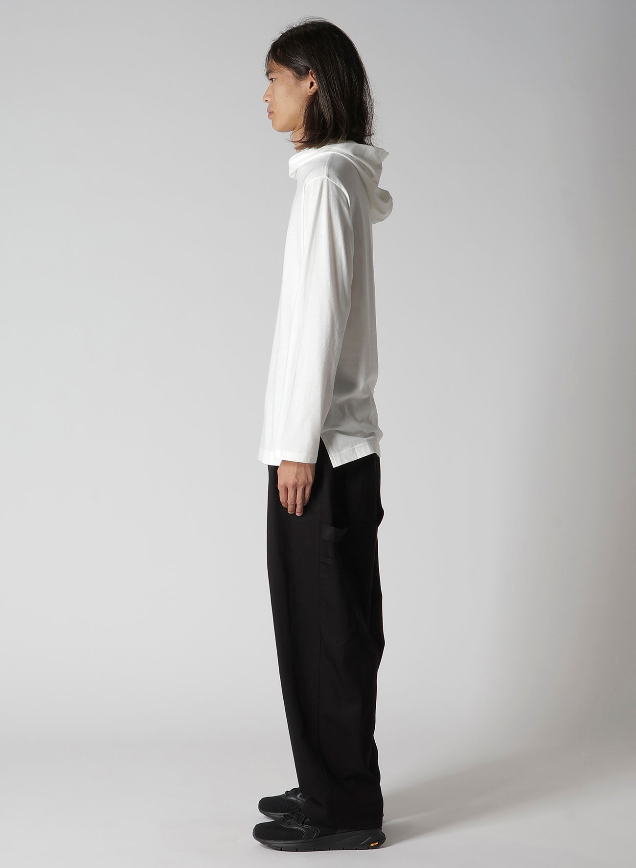 Y's for men LOGO PRINT HOODIE