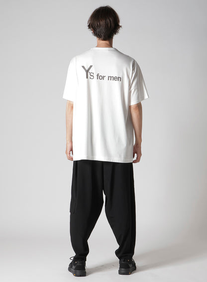Y's for men BIG LOGO PRINT SHORT SLEEVE T-SHIRT