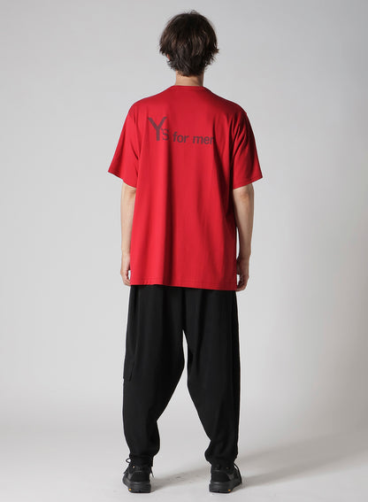 Y's for men BIG LOGO PRINT SHORT SLEEVE T-SHIRT