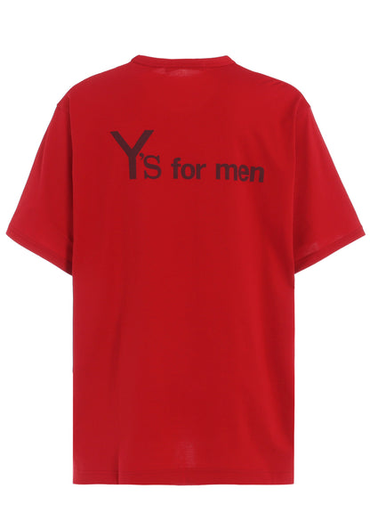 Y's for men BIG LOGO PRINT SHORT SLEEVE T-SHIRT