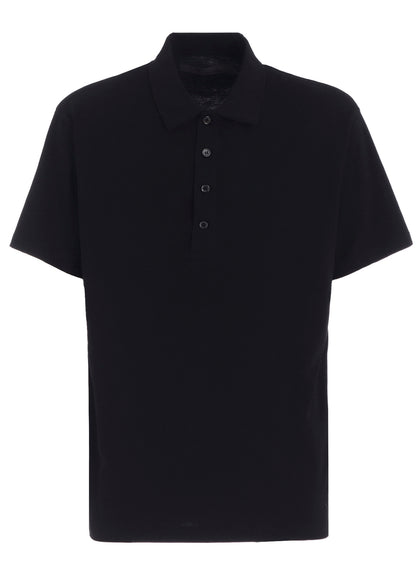 Y's for men LOGO PRINT POLO SHIRT