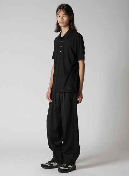 Y's for men LOGO PRINT POLO SHIRT