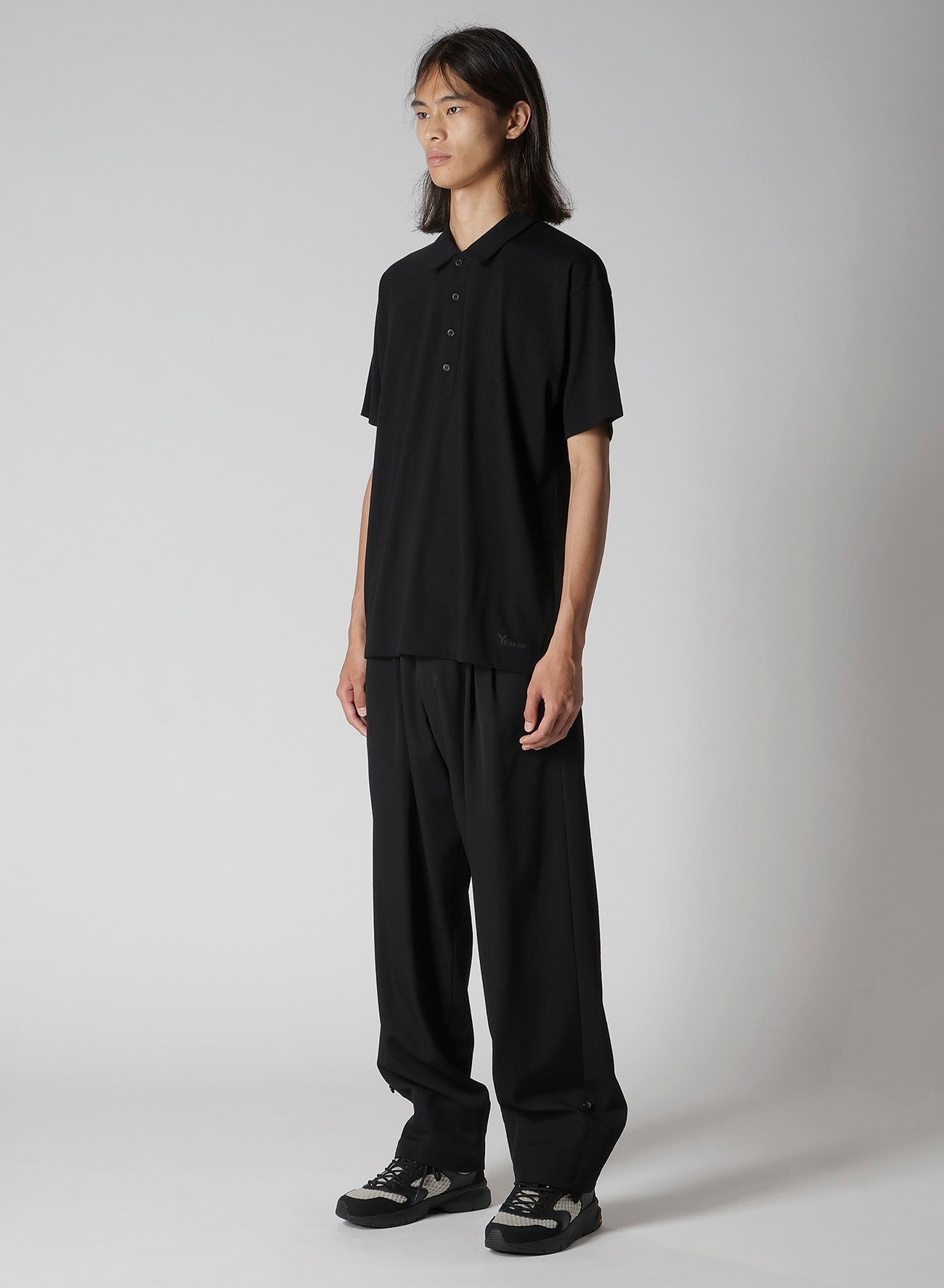 Y's for men LOGO PRINT POLO SHIRT – THE SHOP YOHJI YAMAMOTO