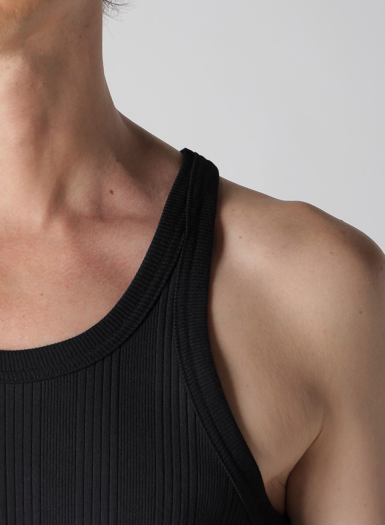 RANDOM STRETCH RIB TANK TOP – THE SHOP YOHJI YAMAMOTO