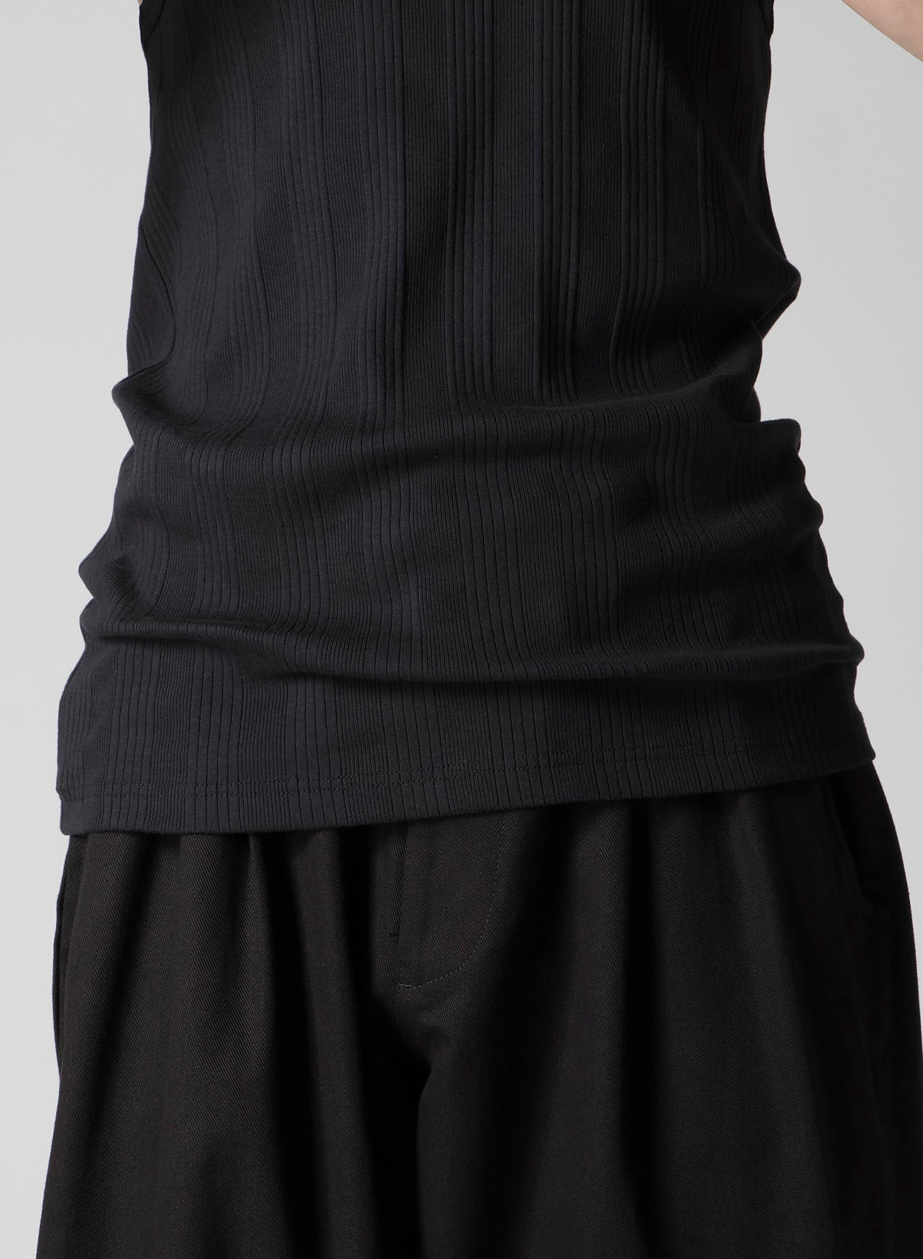 RANDOM STRETCH RIB TANK TOP – THE SHOP YOHJI YAMAMOTO