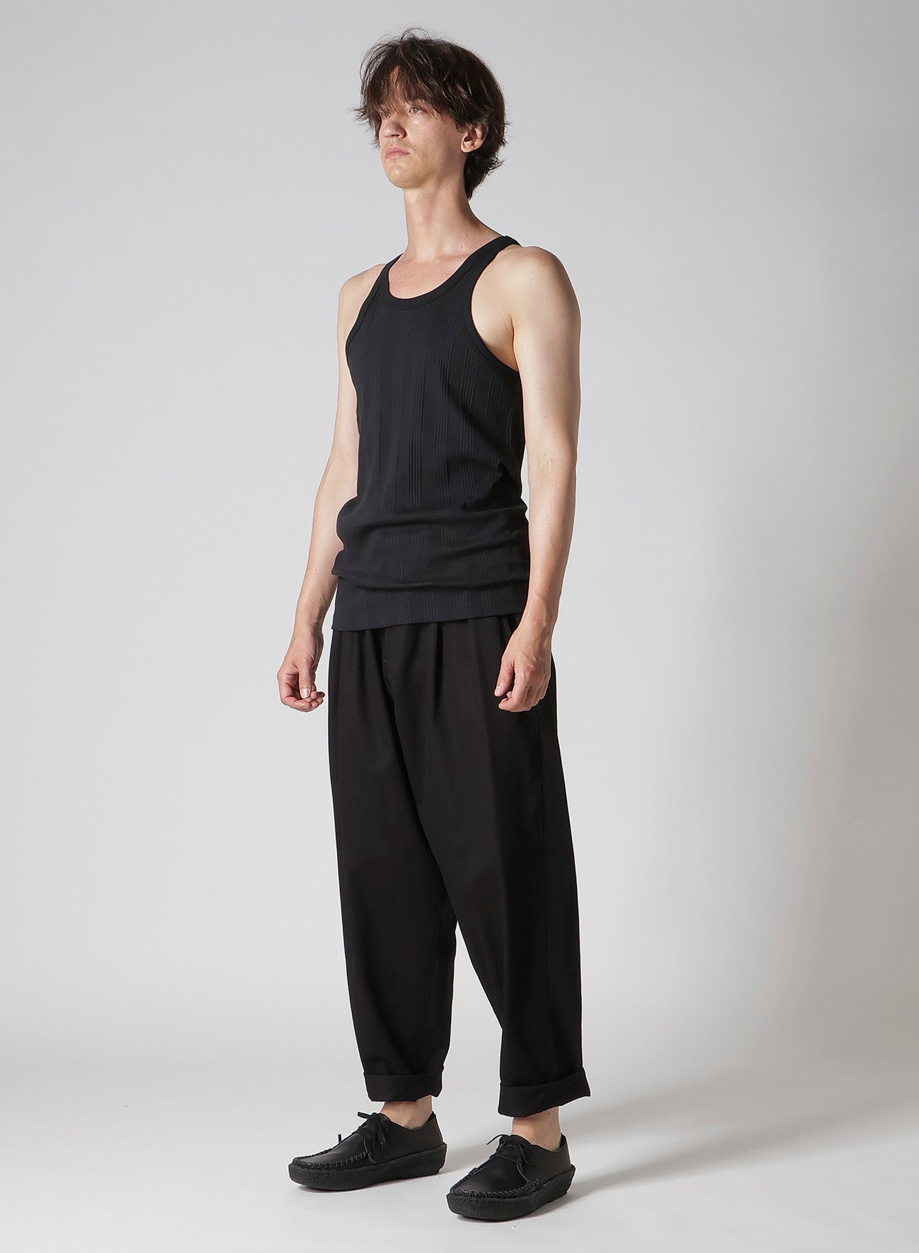 RANDOM STRETCH RIB TANK TOP – THE SHOP YOHJI YAMAMOTO