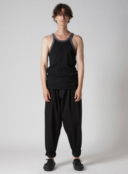 COLOR PANEL RIB TANK TOP