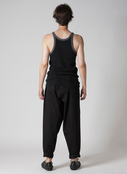 COLOR PANEL RIB TANK TOP