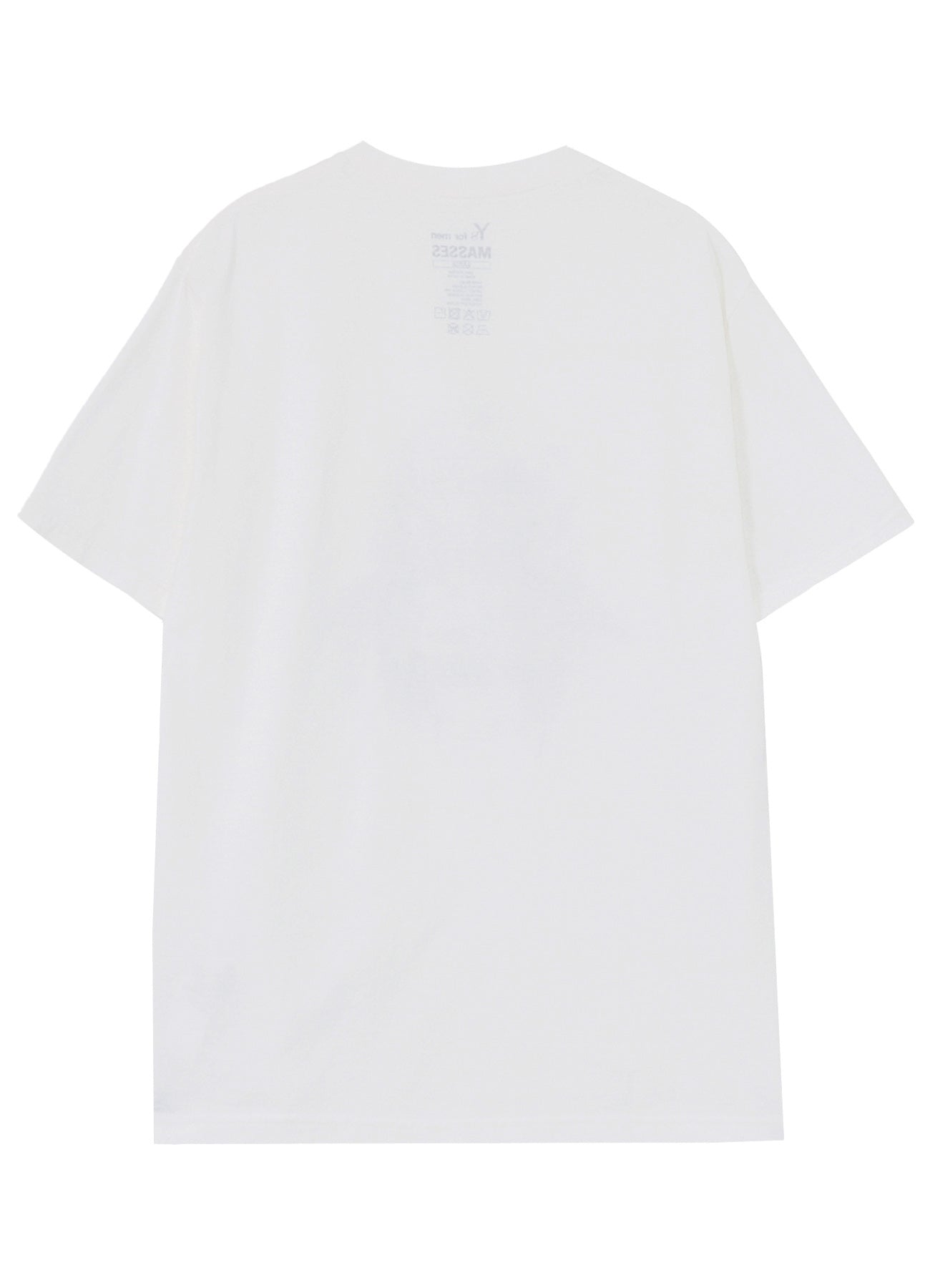【Y's for men × MASSES】COTTON SINGLE PRINT ROUND NECK SHORT SLEEVE T