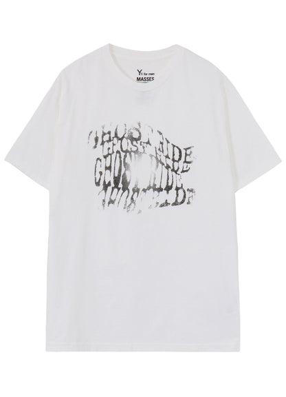 【Y's for men × MASSES】COTTON SINGLE PRINT ROUND NECK SHORT SLEEVE T