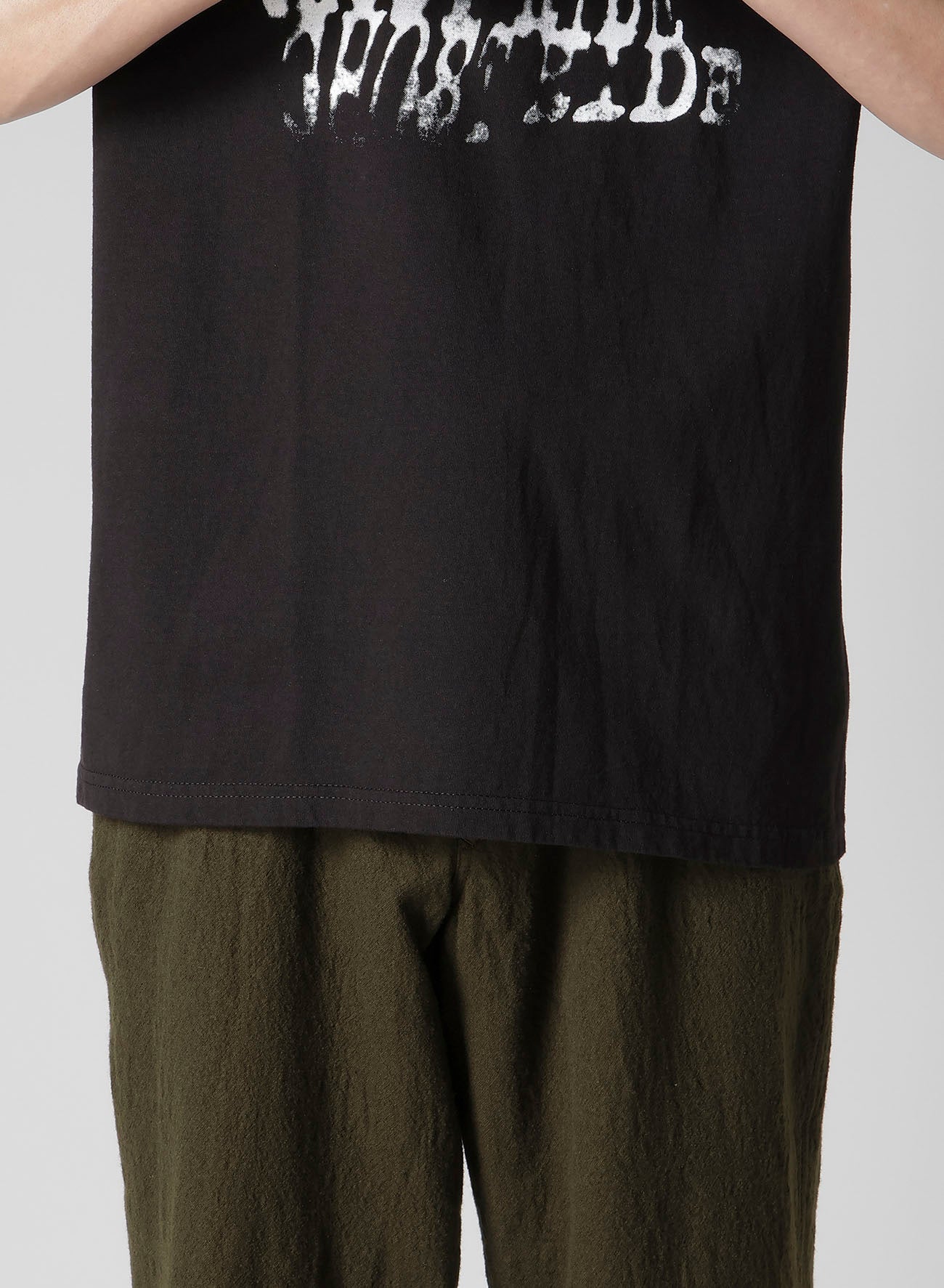 【Y's for men × MASSES】COTTON SINGLE PRINT ROUND NECK SHORT SLEEVE T