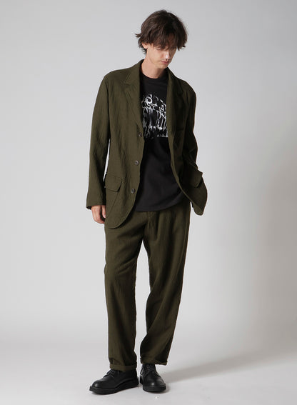 【Y's for men × MASSES】COTTON SINGLE PRINT ROUND NECK SHORT SLEEVE T