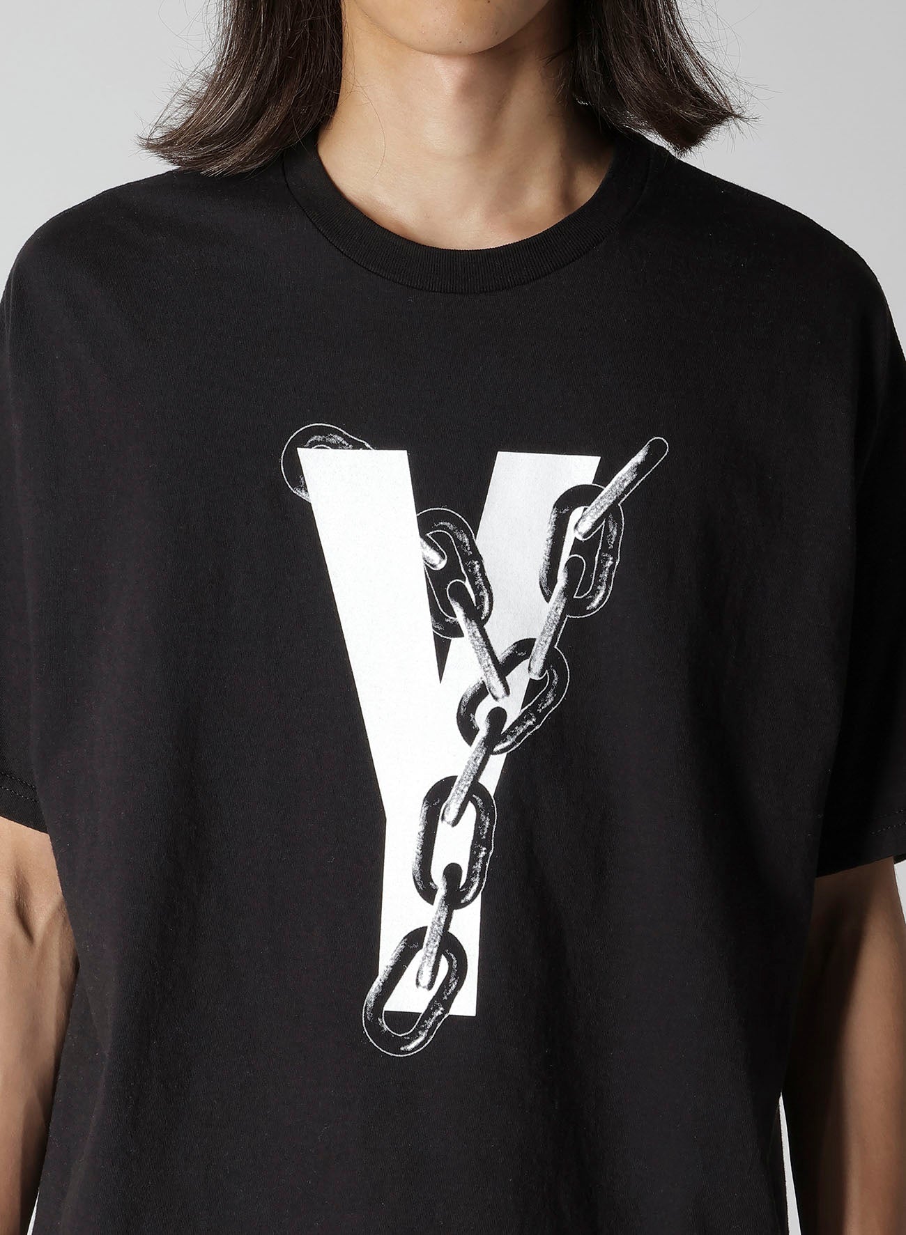 【Y's for men × MASSES】COTTON SINGLE PRINT ROUND NECK SHORT SLEEVE T