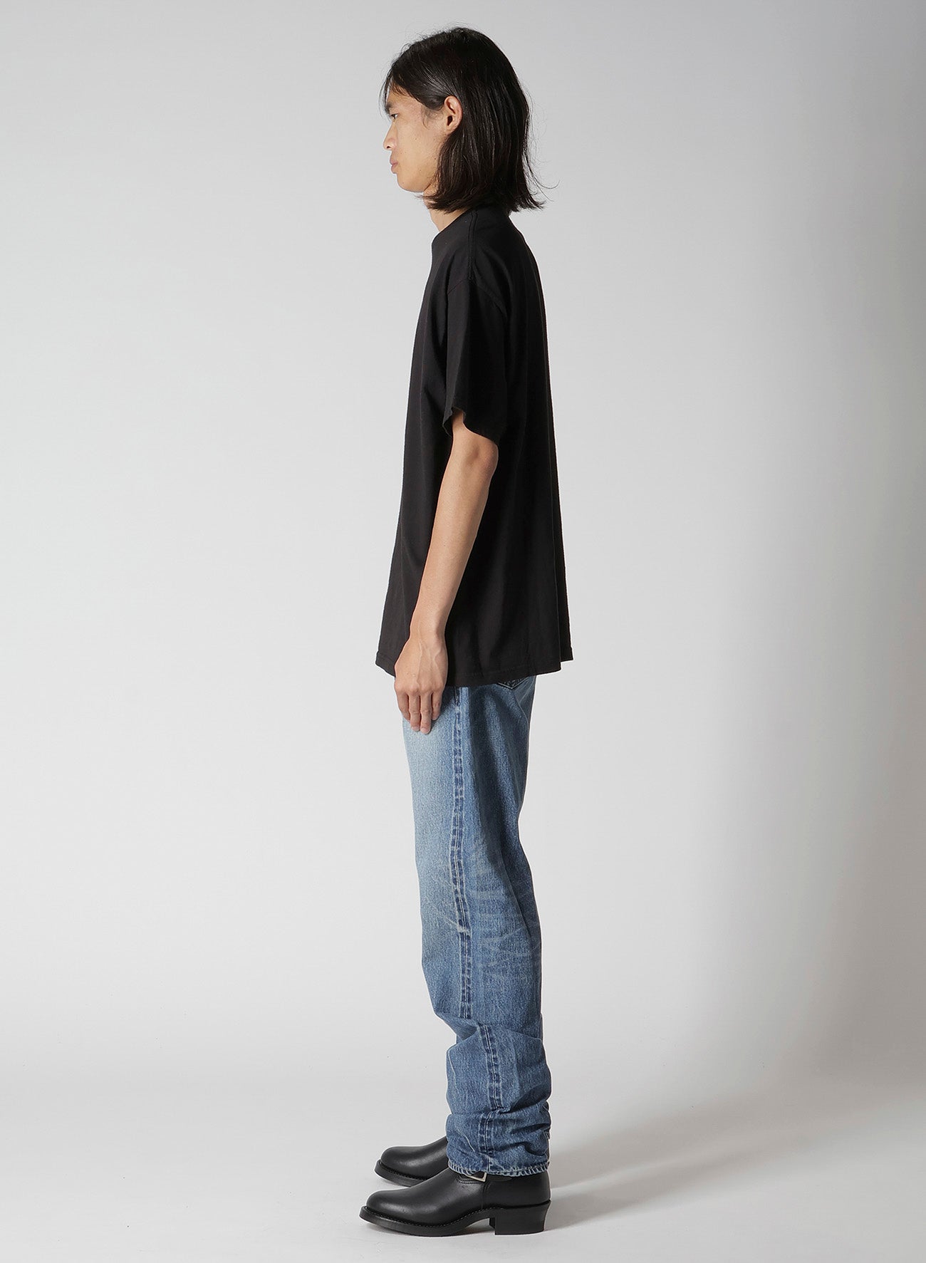 【Y's for men × MASSES】COTTON SINGLE PRINT ROUND NECK SHORT SLEEVE T