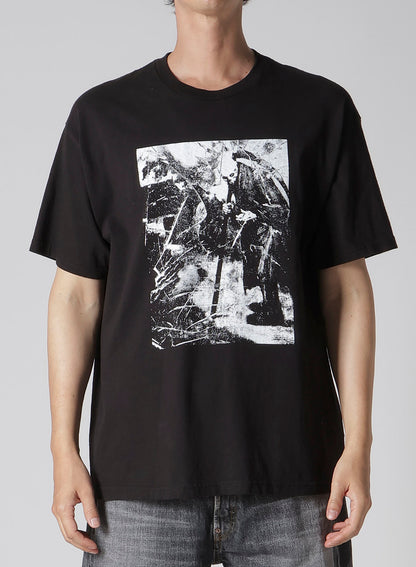 【Y's for men × MASSES】COTTON SINGLE PRINT ROUND NECK SHORT SLEEVE T