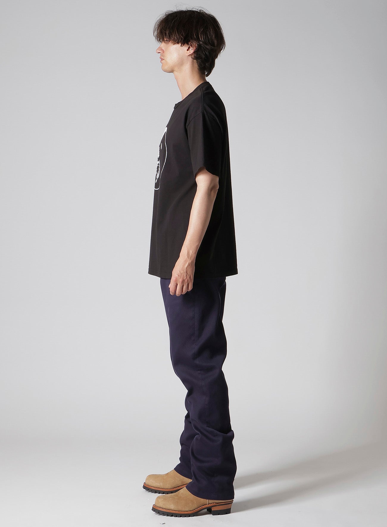 【Y's for men × MASSES】COTTON SINGLE PRINT ROUND NECK SHORT SLEEVE T