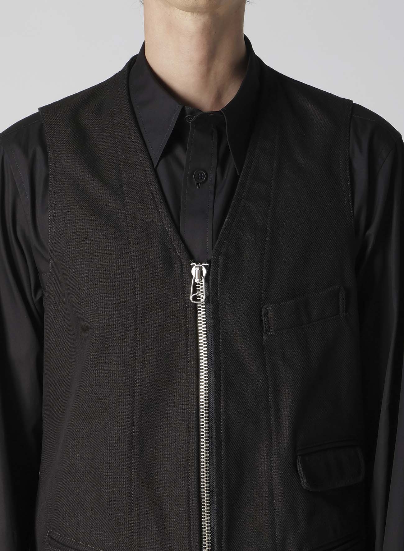 HEAVYWEIGHT KATSURAGI BIO ZIP VEST – THE SHOP YOHJI YAMAMOTO