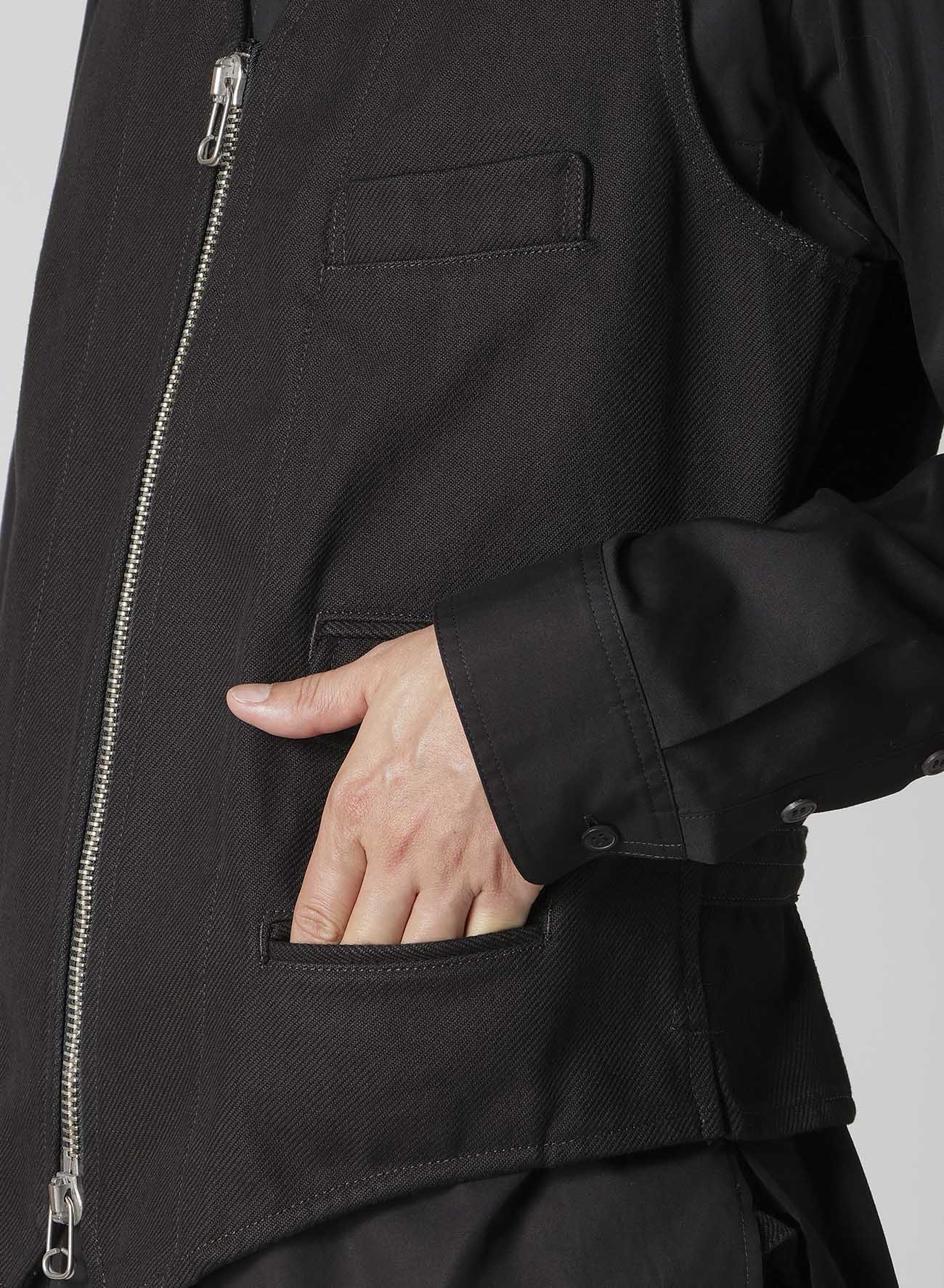 HEAVYWEIGHT KATSURAGI BIO ZIP VEST – THE SHOP YOHJI YAMAMOTO