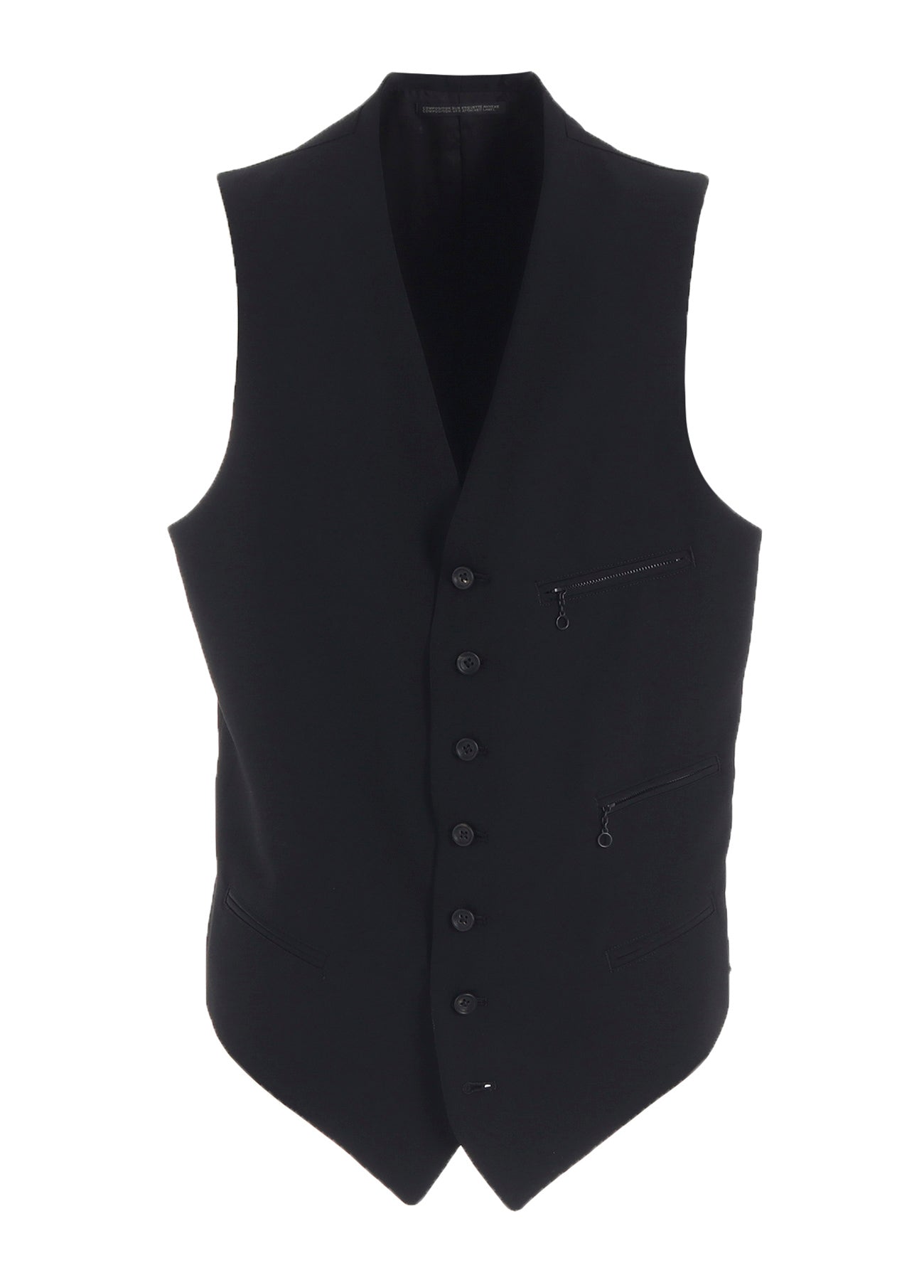 ベスト LAPIIS WOOL GABARDINE DOUBLE ZIP VEST WOOL GABARDINE ZIP POCKET VEST – THE SHOP YOHJI YAMAMOTO