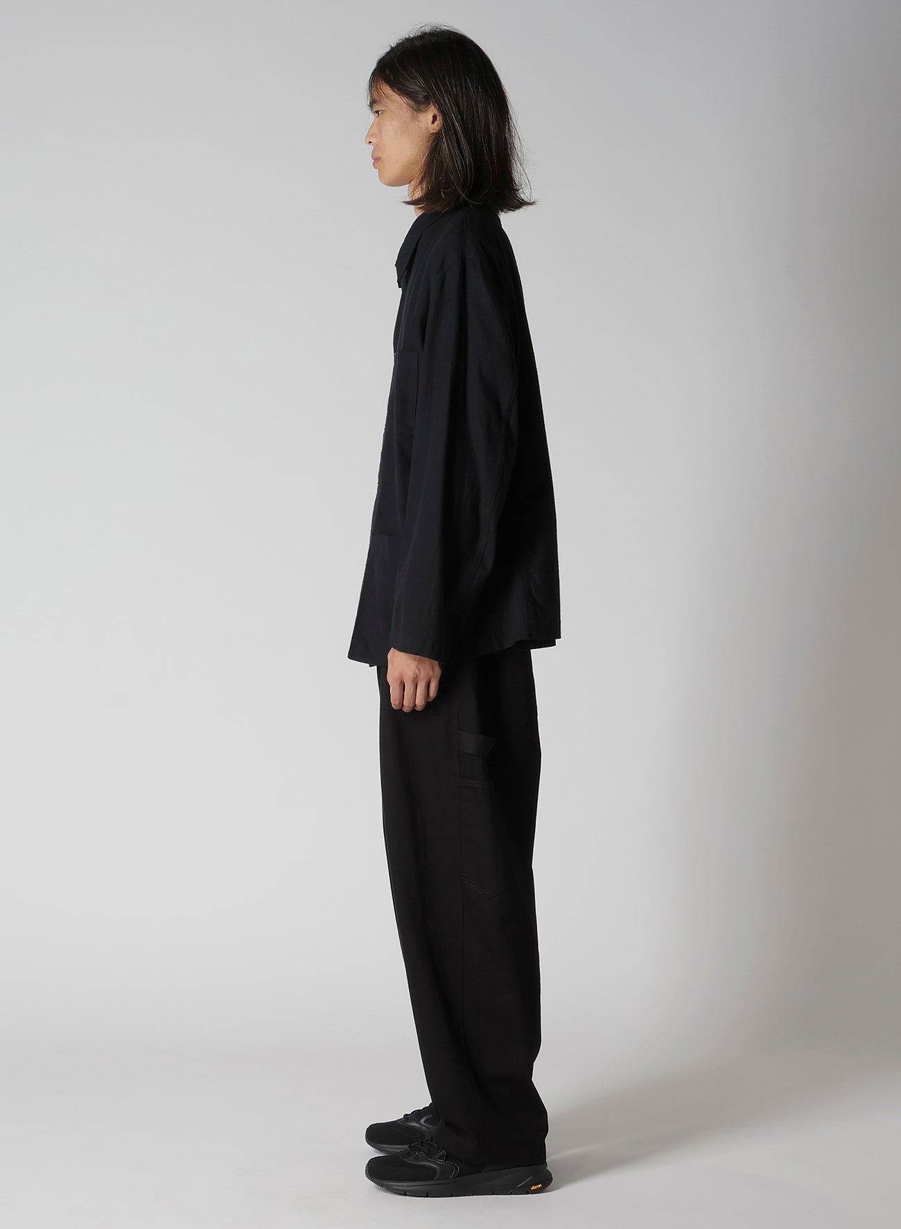 COTTON FLANNEL CHAIN STITCH BLOUSON