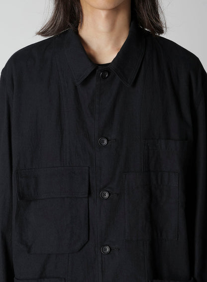 COTTON FLANNEL CHAIN STITCH BLOUSON