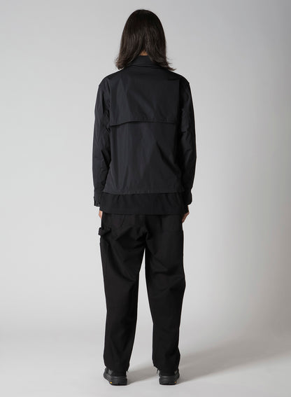 NYLON TAFFETA CHAIN STITCH SHIELD BLOUSON