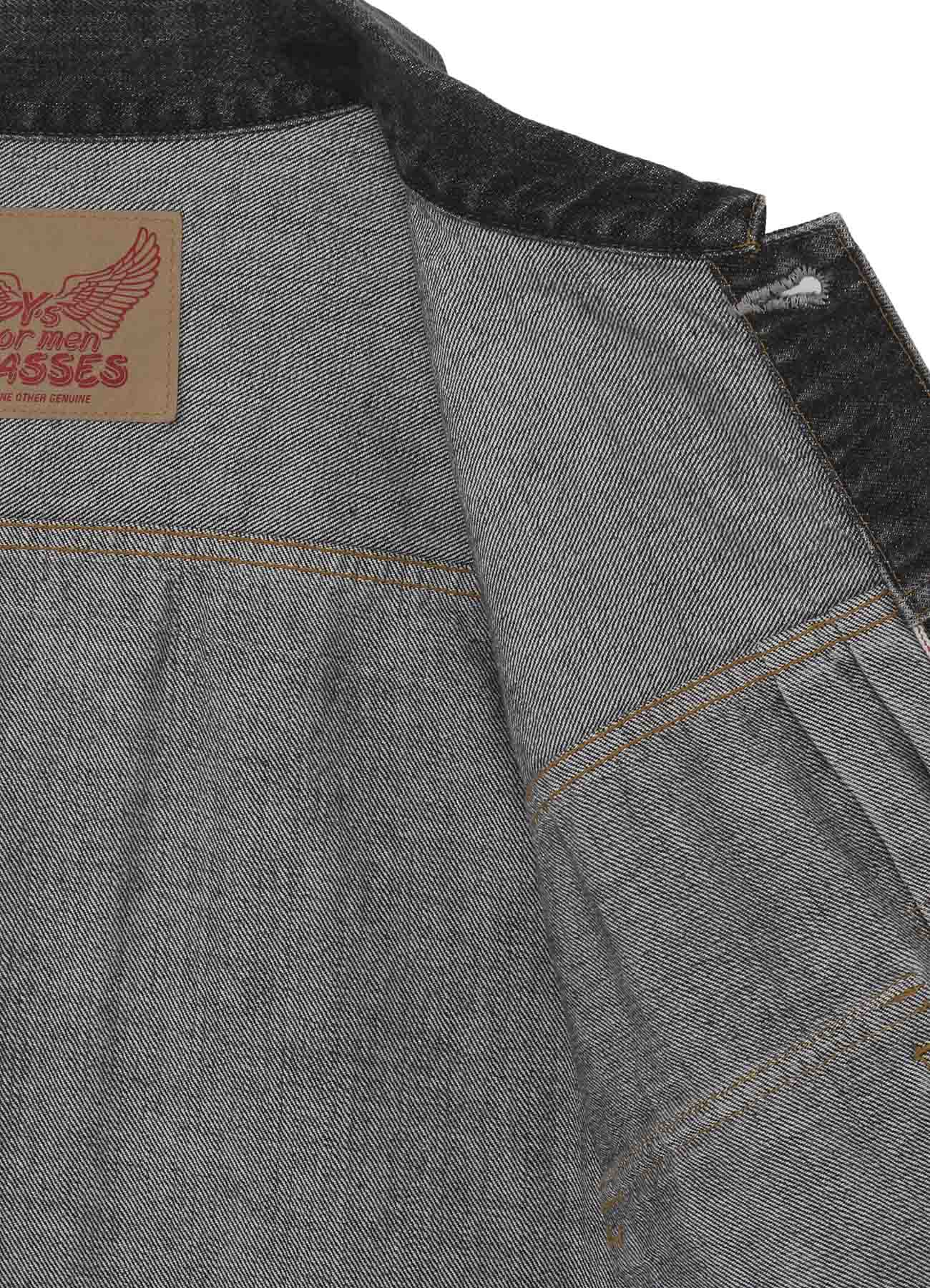 ジャケット・アウター y.man Y's for men × MASSES】 DENIM JACKET H.WASH BLACK – THE SHOP YOHJI