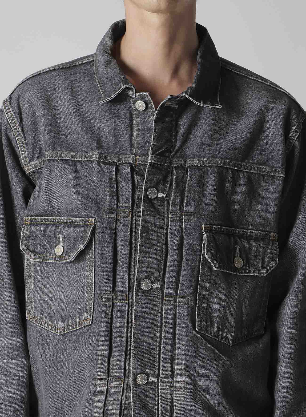 ジャケット・アウター y.man Y's for men × MASSES】 DENIM JACKET H.WASH BLACK – THE SHOP YOHJI
