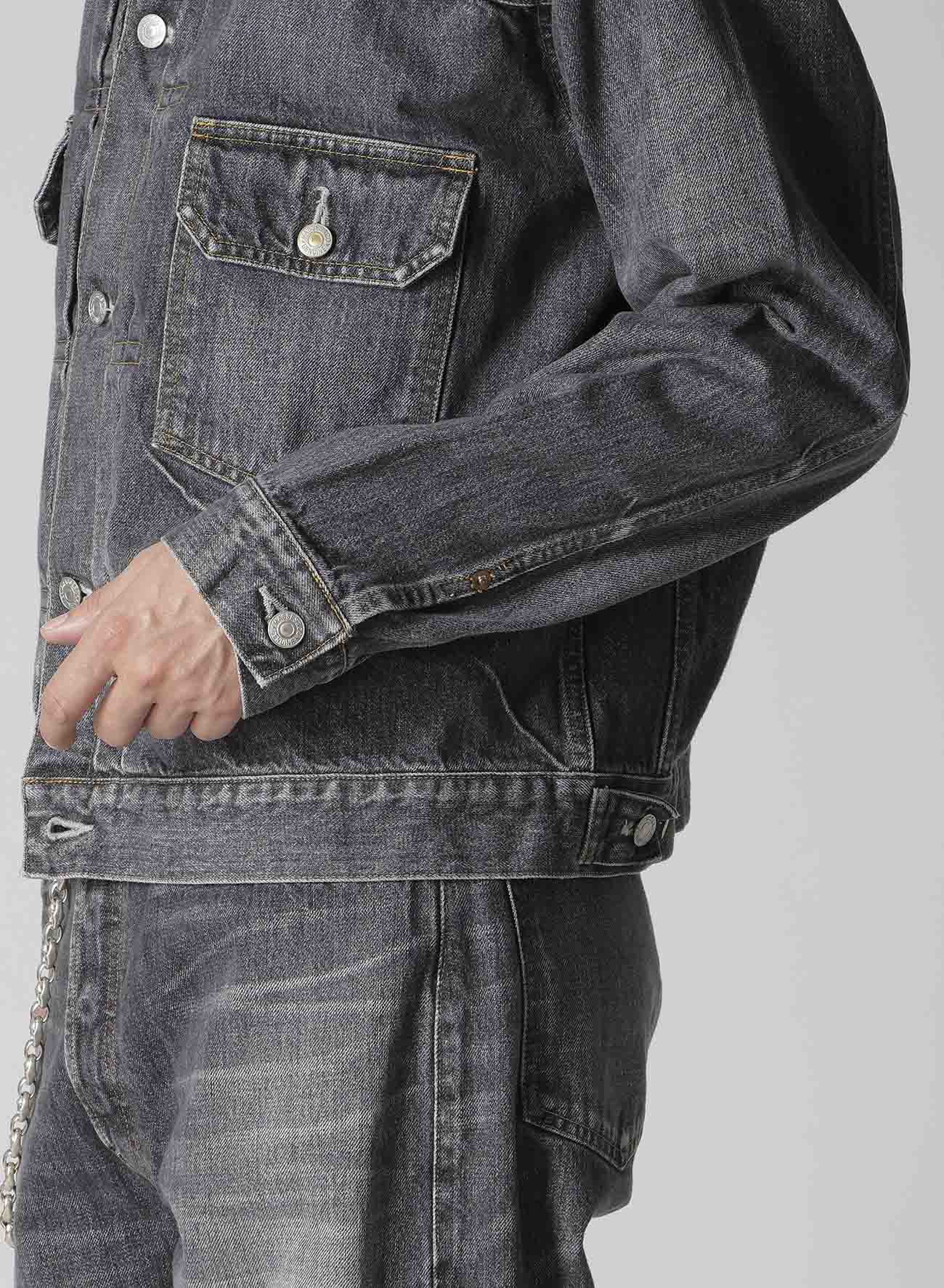 【Y's for men × MASSES】 DENIM JACKET H.WASH BLACK