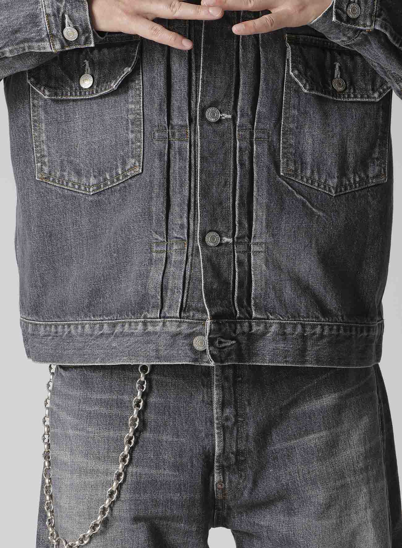 【Y's for men × MASSES】 DENIM JACKET H.WASH BLACK