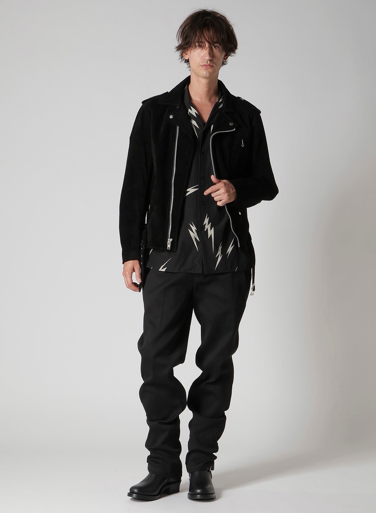 【Y's for men × MASSES】 SUEDE DOUBLE RIDERS JACKET