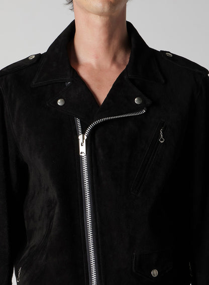 【Y's for men × MASSES】 SUEDE DOUBLE RIDERS JACKET