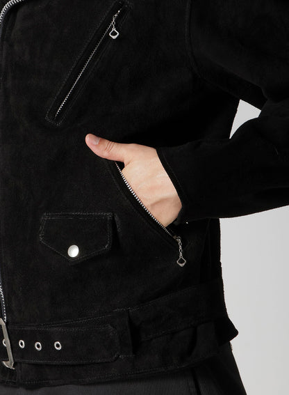 【Y's for men × MASSES】 SUEDE DOUBLE RIDERS JACKET