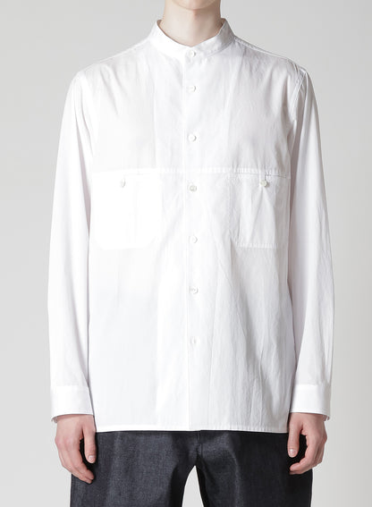 100/2 BROAD PANEL STAND COLLAR SHIRT