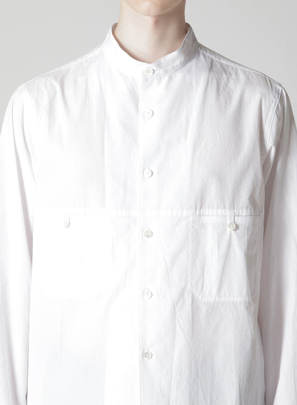 100/2 BROAD PANEL STAND COLLAR SHIRT