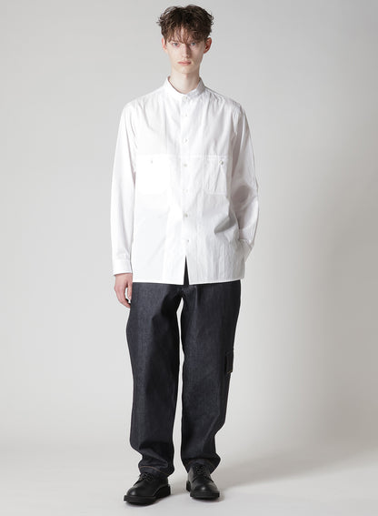100/2 BROAD PANEL STAND COLLAR SHIRT