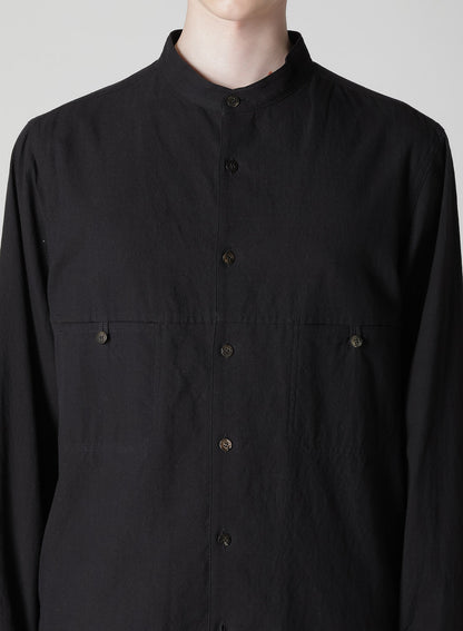KHADI PANEL STAND COLLAR SHIRT