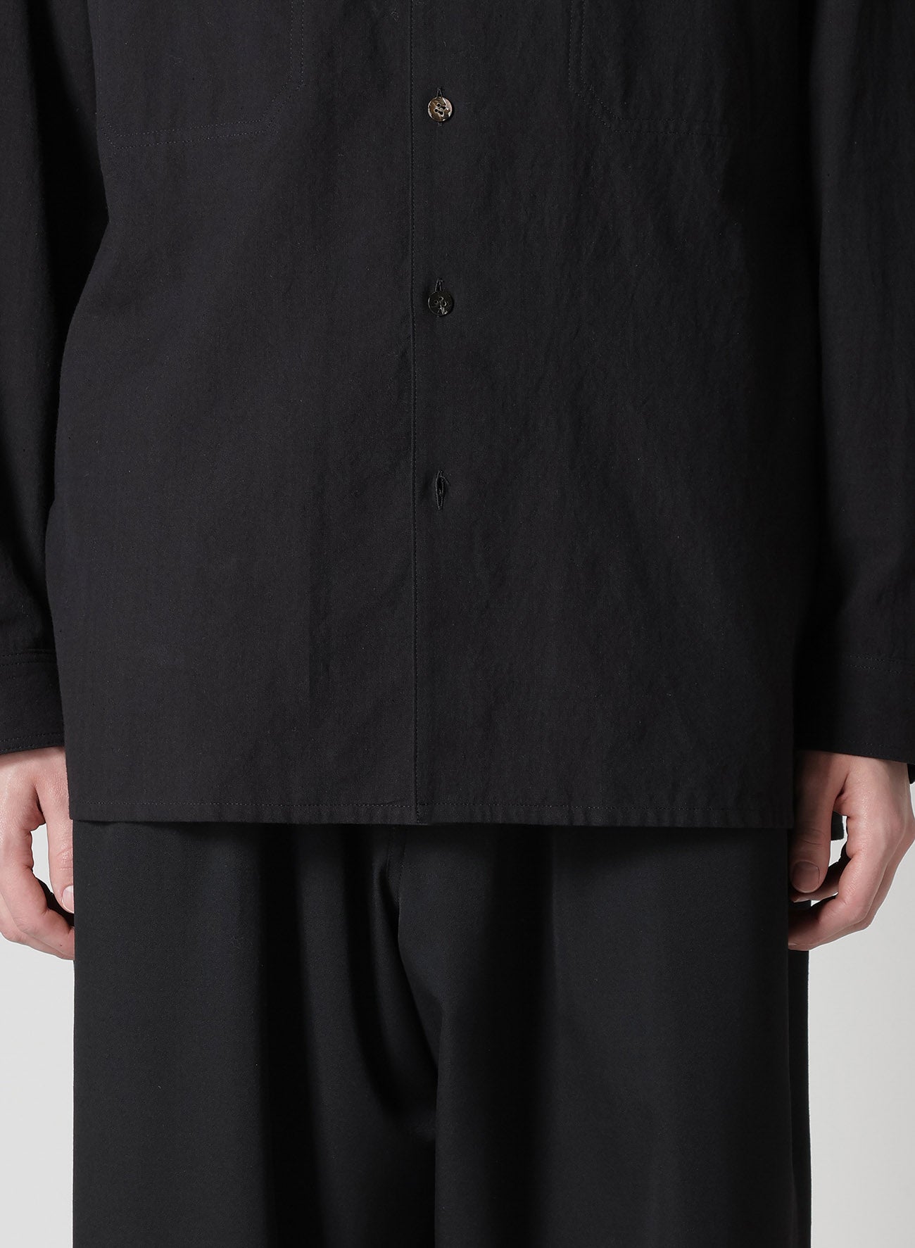 KHADI PANEL STAND COLLAR SHIRT