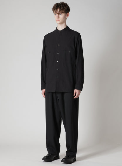 KHADI PANEL STAND COLLAR SHIRT