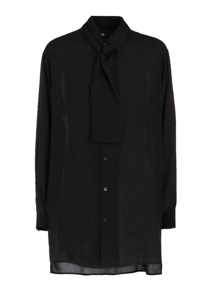 CELLULOSE LAWN SHIRT WITH SHAWL