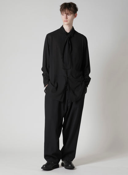 CELLULOSE LAWN SHIRT WITH SHAWL