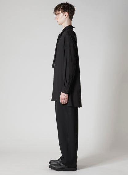 CELLULOSE LAWN SHIRT WITH SHAWL