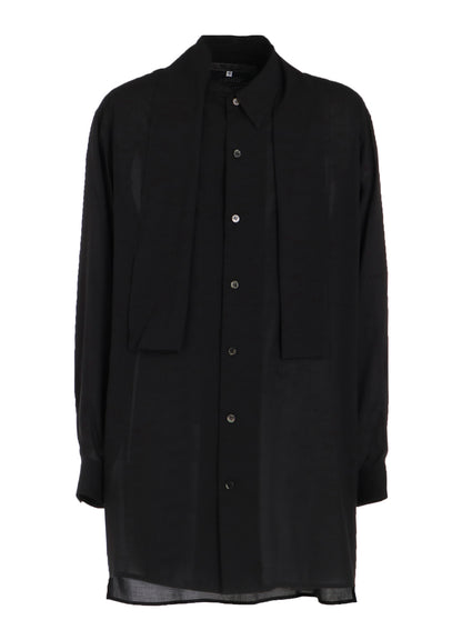 CELLULOSE LAWN SHIRT WITH SHAWL