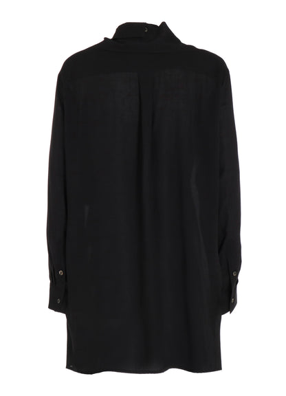 CELLULOSE LAWN SHIRT WITH SHAWL