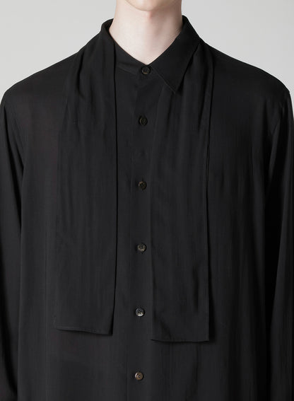 CELLULOSE LAWN SHIRT WITH SHAWL
