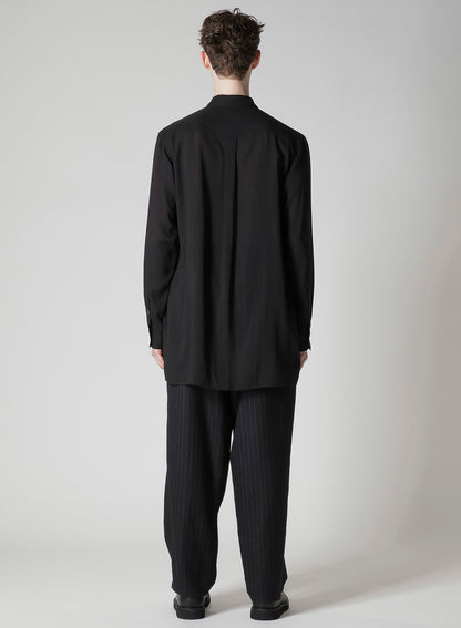 CELLULOSE LAWN LAYERED COLLAR SHIRT