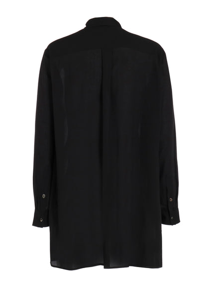 CELLULOSE LAWN LAYERED COLLAR SHIRT