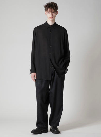 CELLULOSE LAWN LAYERED COLLAR SHIRT