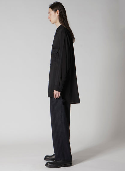 CELLULOSE LAWN DOUBLE-POCKET SHIRT